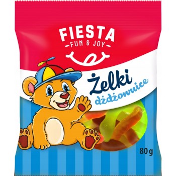 Цукерки Fiesta 80г Желейні Хробачки