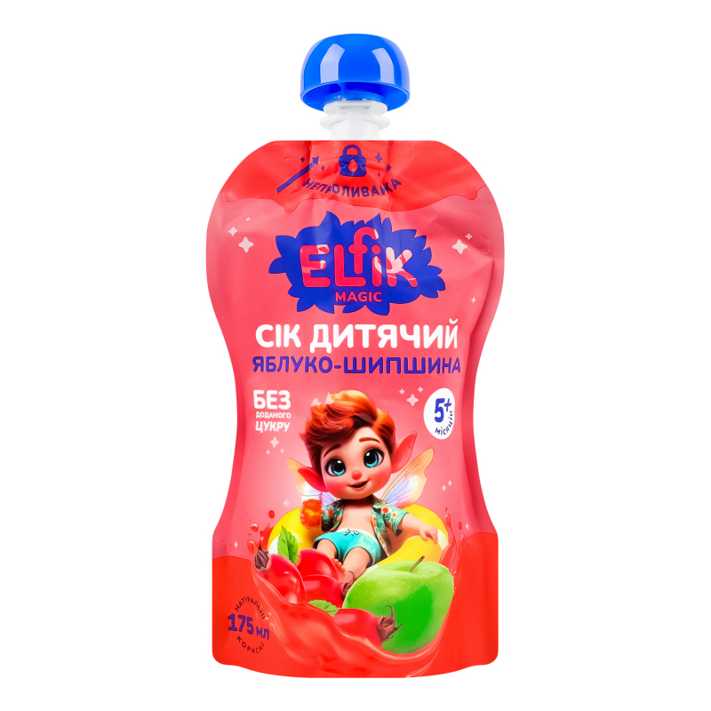 ДХ Сік Elfik 175мл Яблуко-шипшина