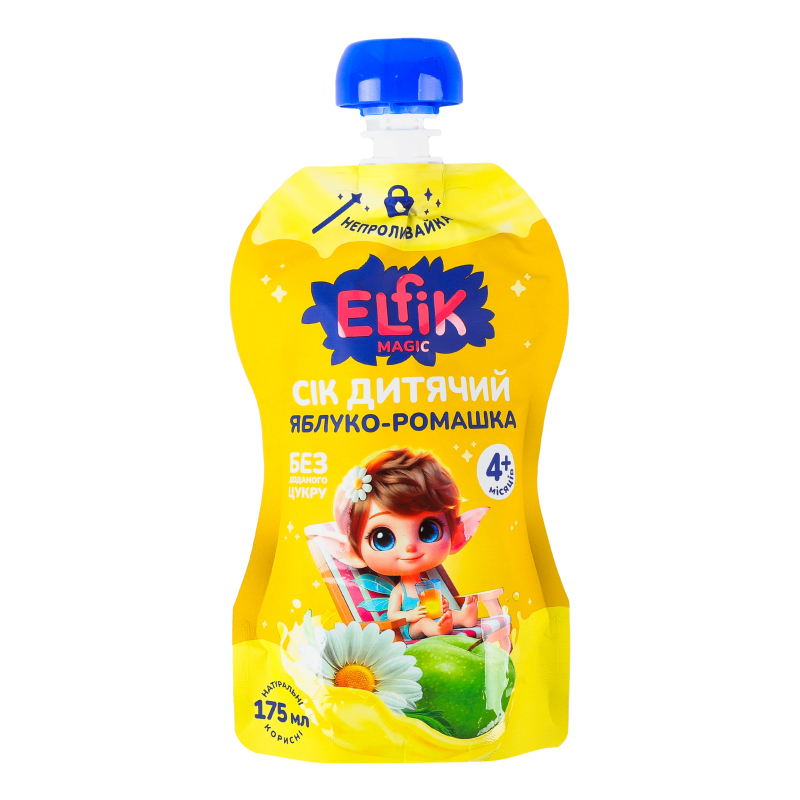 ДХ Сік Elfik 175мл Яблуко-ромашка