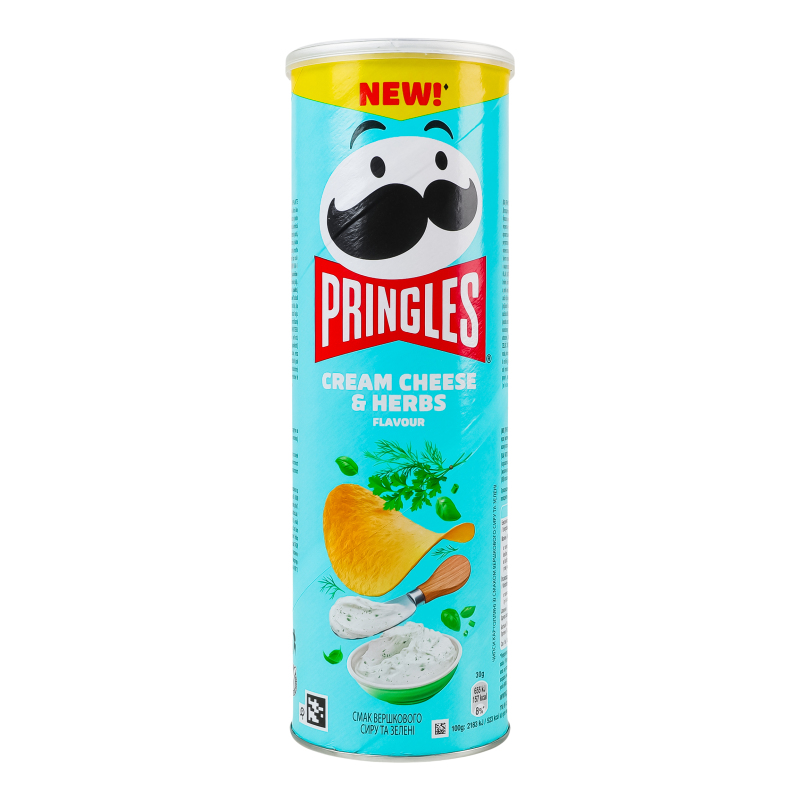 Чипси Pringles 165г Вершковий сир зелень