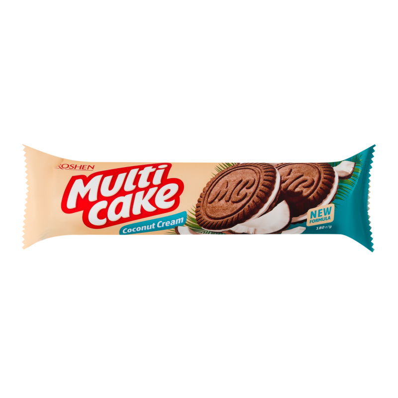 Печиво ROSHEN 180г Multicake кокос-крем