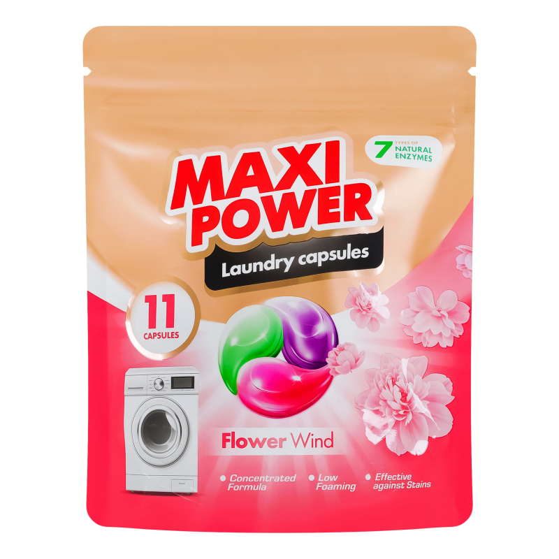 Капсули д/прання Maxi Power 11штКвітВіт