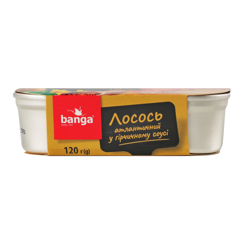 Консерва Banga 120г Лосось в гірч соусі
