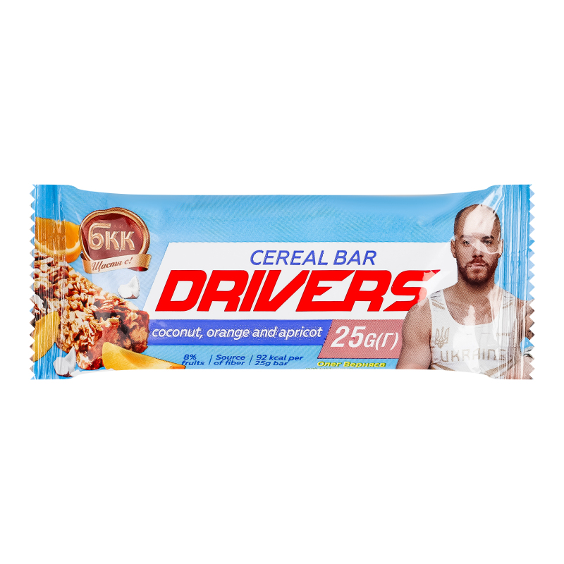 Батончик БКК Drivers 25г КокосАпельАбрик