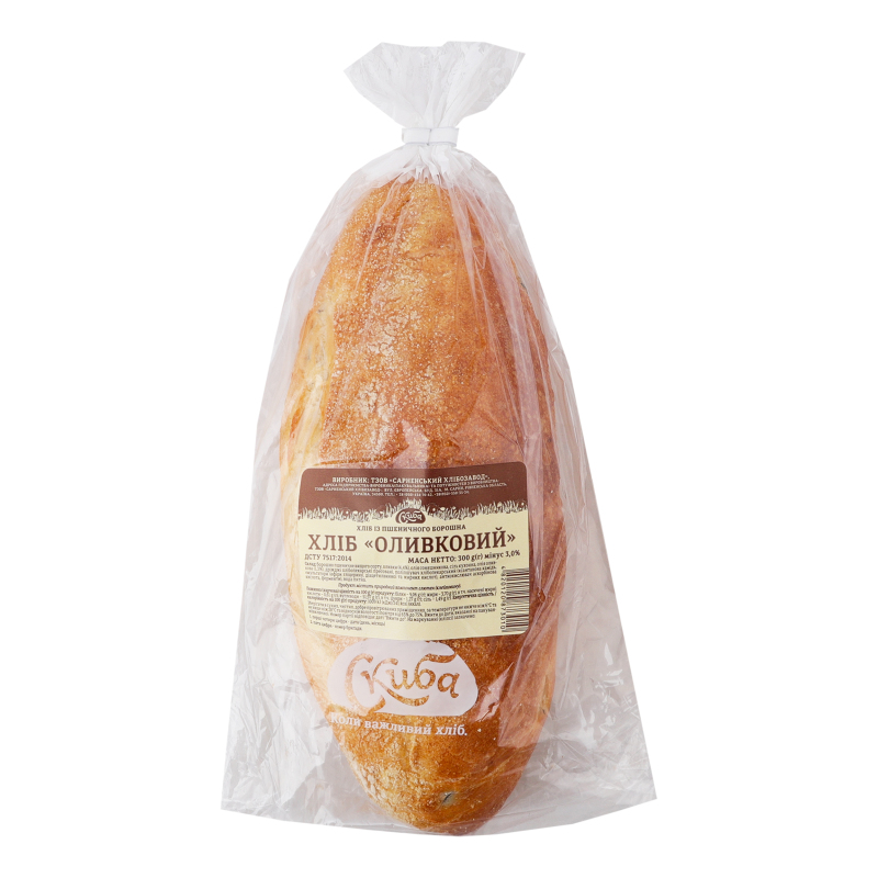 Хліб Скиба 300г Оливковий УП