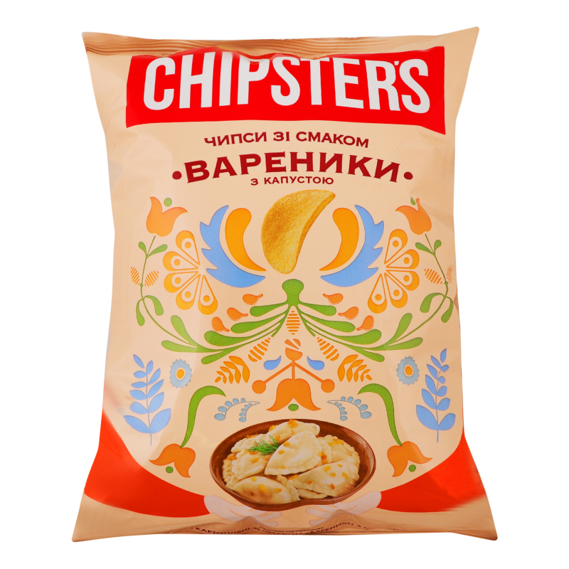 Чипси Chipsters 100гВареники з капустою