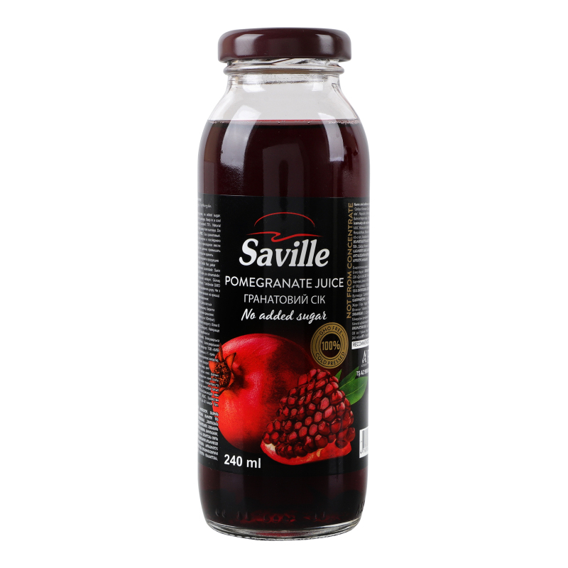 Сік Saville 240мл Гранатовий скло