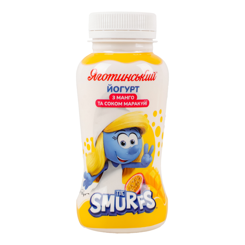 ЙогуртЯготинське 1,5% 185г Smurfs МанМар