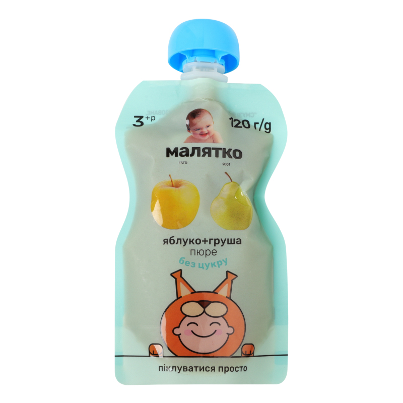 ДХ Малятко Пюре 120г Яблуко-груша