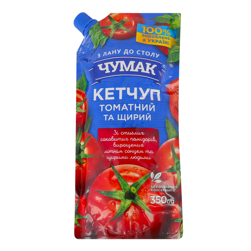 Кетчуп Чумак 350г Томатний