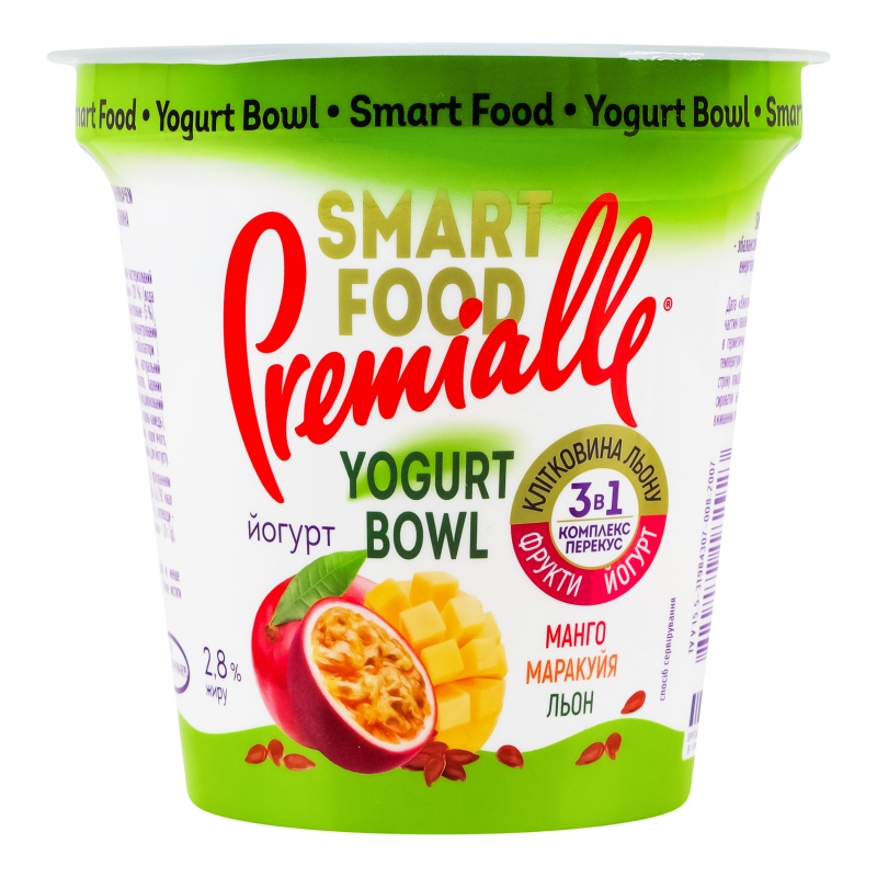 Йогурт Premialle 2,8% 240гМангоМаракЛьон