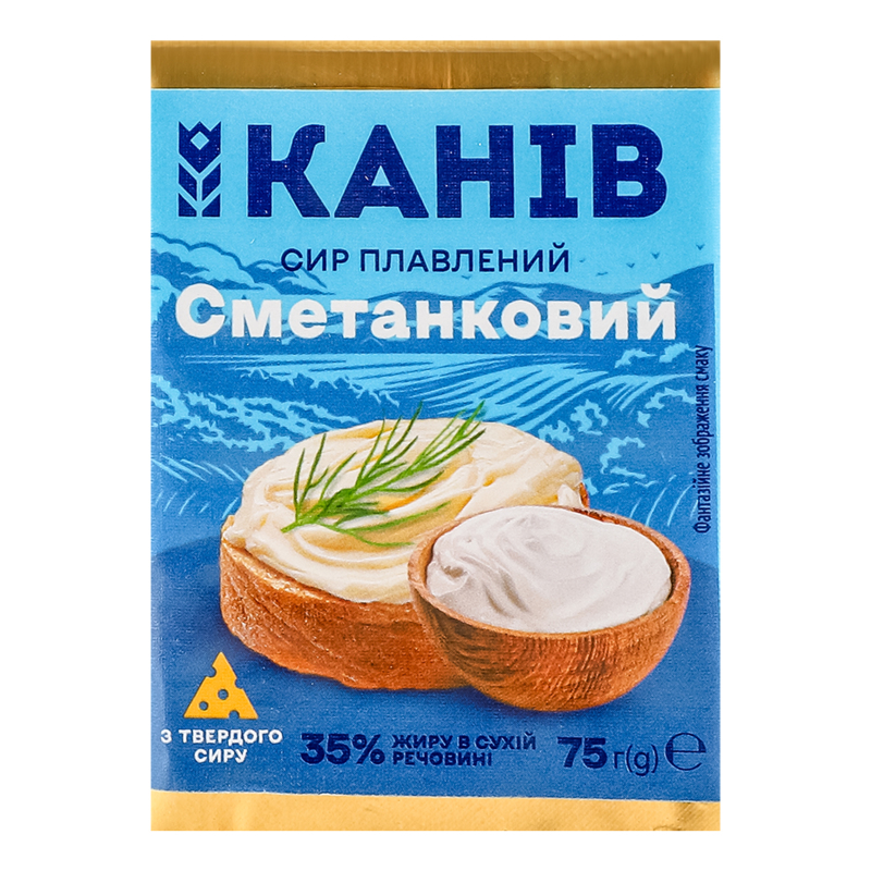 Сир Канів пл 35% 75г Сметанковий