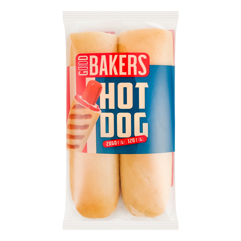 Булочка GoodBakers120г д/хот-дог франц