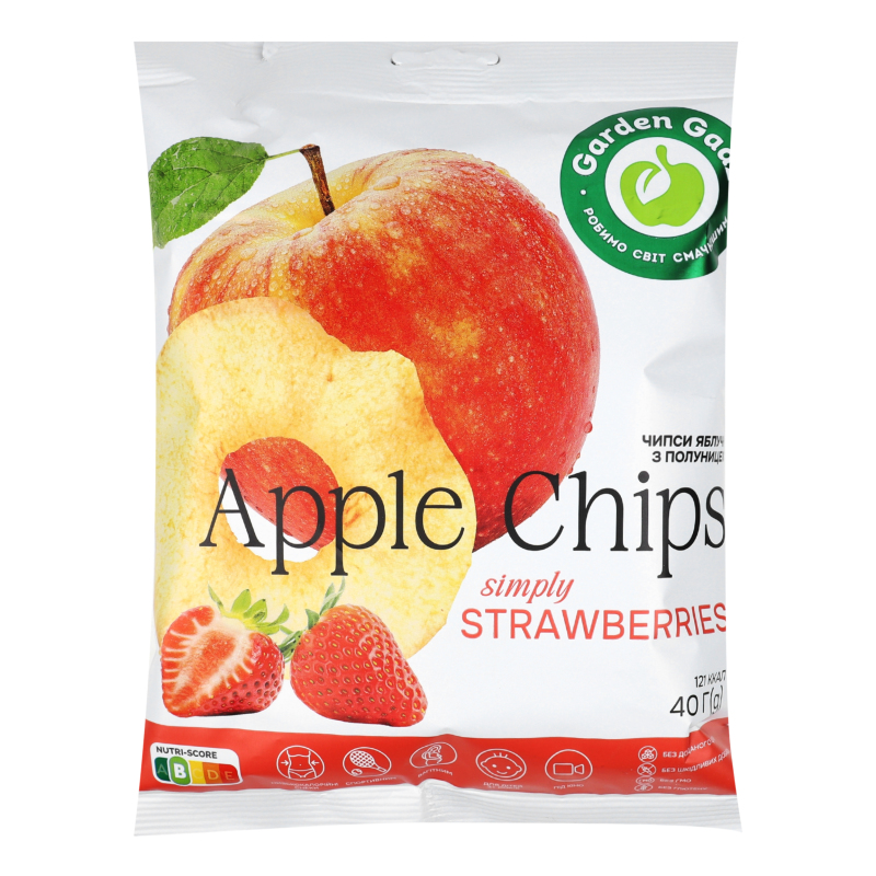 Чипси GADZ 40г Fruit Chips Яблучні полун