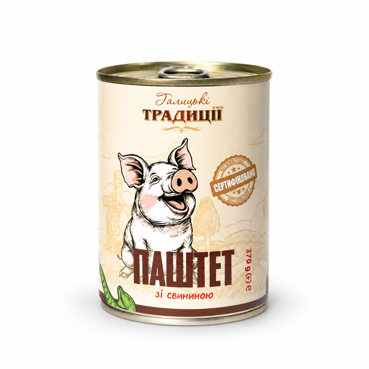 Паштет Галицькі традиц 370г Свинний
