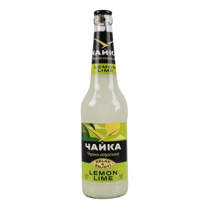 Пиво ЧайкаЧорном 0,45лLemon-lime св 4,6%