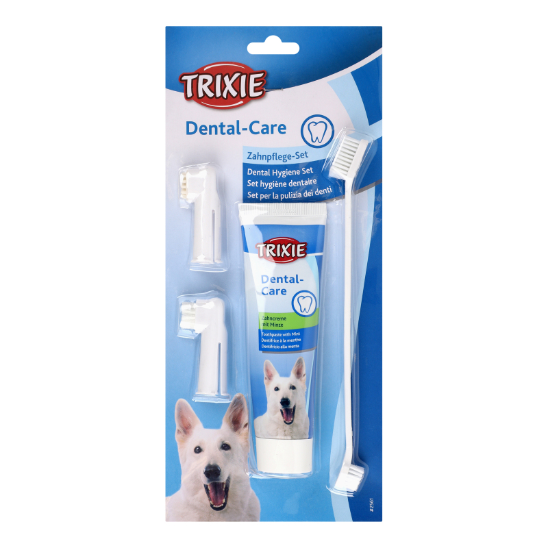 Зуб паста Trixie 100г д/с Мята набір щіт