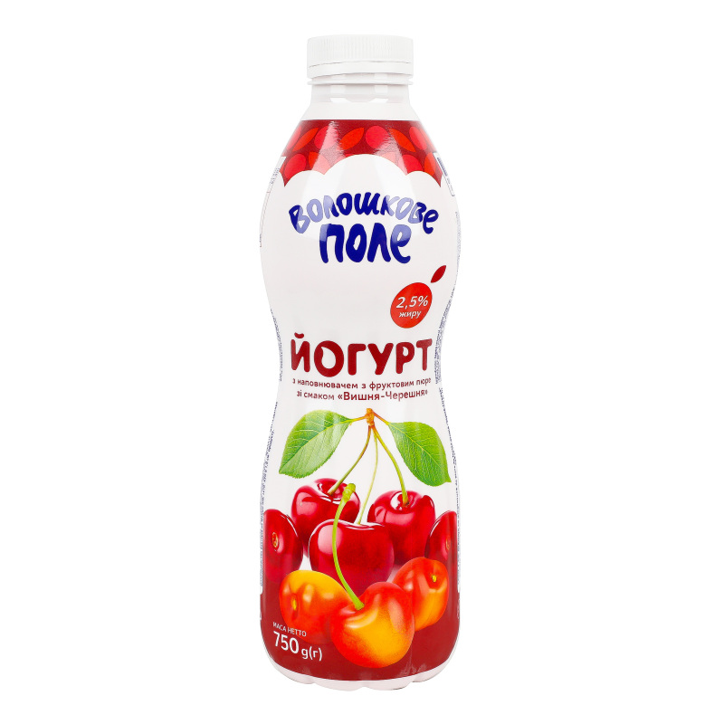 Йогурт ВолошПоле 2,5% 750г Вишня-черешня