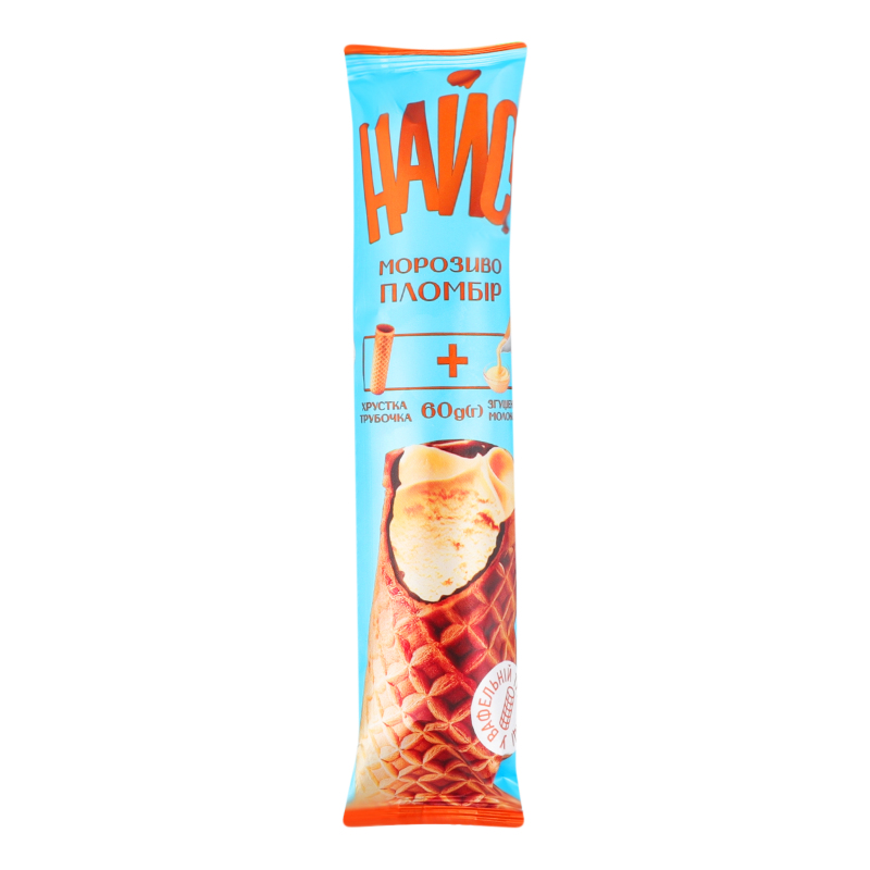 Морозиво Найсі 60г Пломбір зі згущ мол