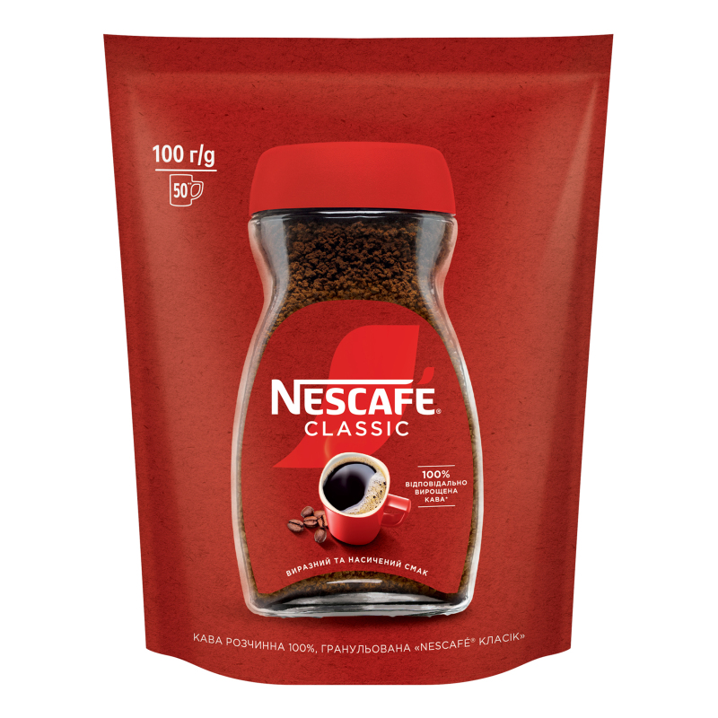Кава Nescafe 100г Класік д/п
