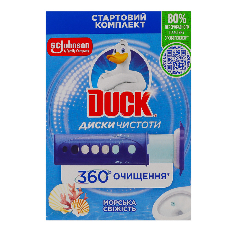 Диски д/унітазу Duck 36млМорська свіжіст