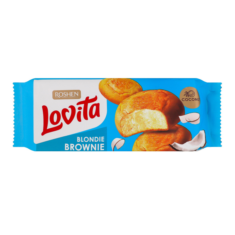 Печиво ROSHEN 152г Lovita brownie кокос