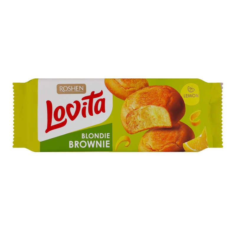 Печиво ROSHEN 152г Lovita brownie лимон