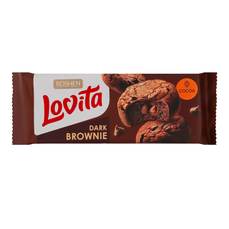 Печиво ROSHEN 152г Lovita brownie какао