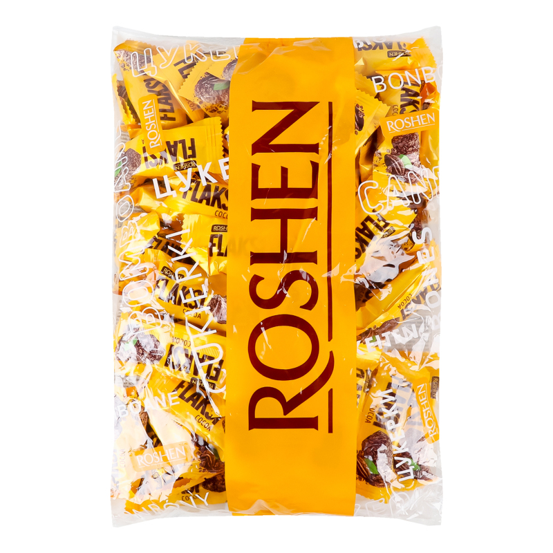 Цукерки ROSHEN Flaksi какао