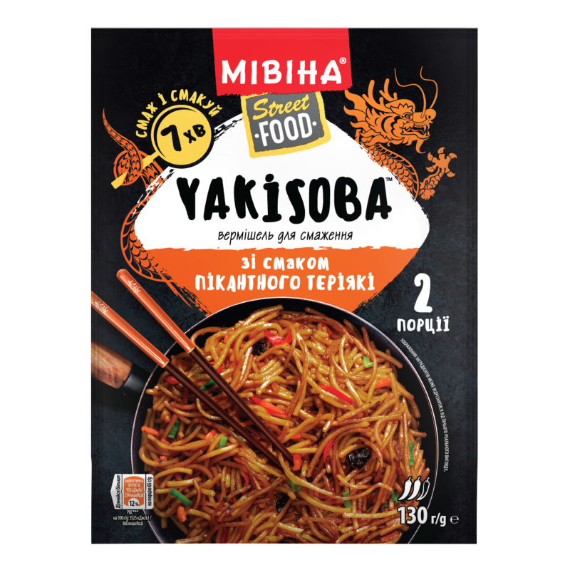 Шв харч Мівіна Street Food 130гТеріякі