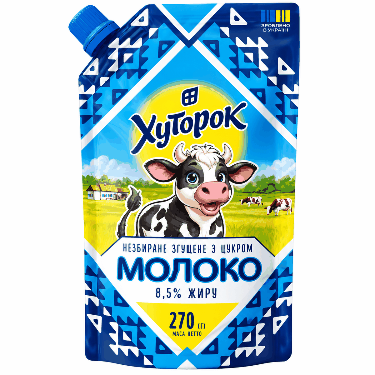 Молоко згущене Хуторок 8,5% 270г з/ц