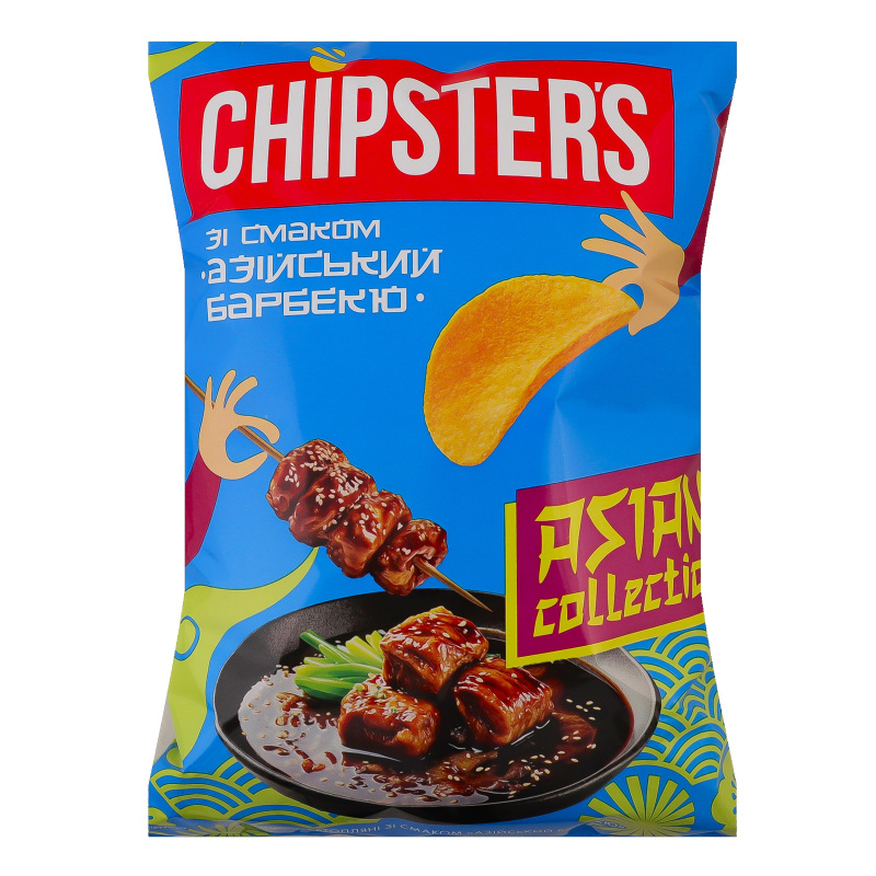 Чипси Chipsters 100г Азійський барбекю
