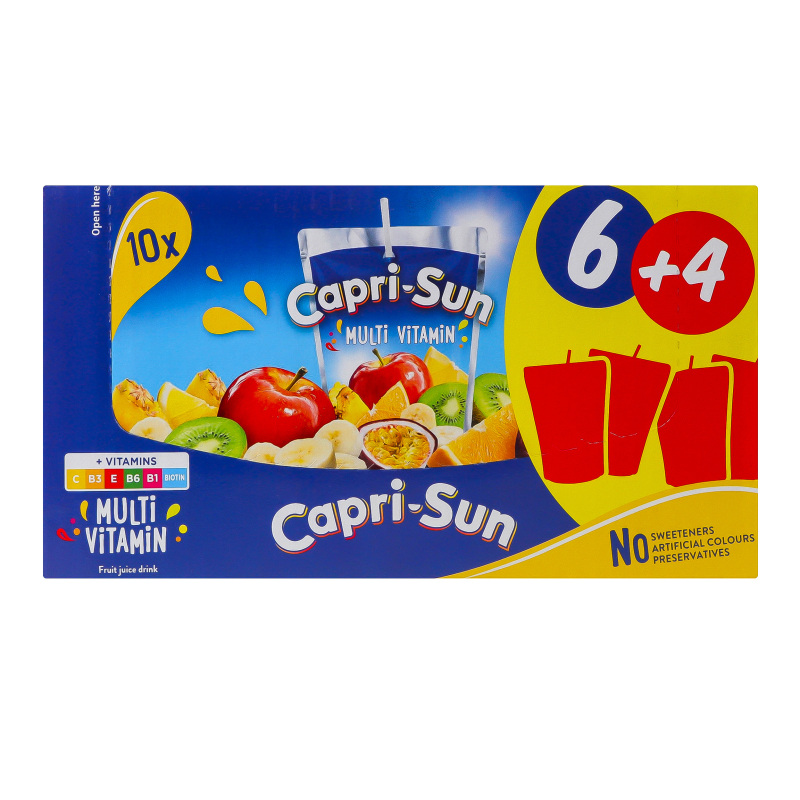 Сік Capri-Sun 0,2л Мультивітамін 6+4
