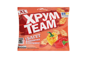 Сухарики ХрумTeam 90г Багет Паприка пік