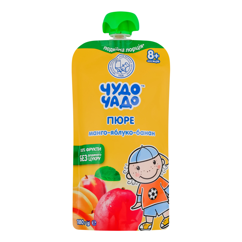 ДХ ЧудоЧадо Пюре 180г Манго-яблуко-банан
