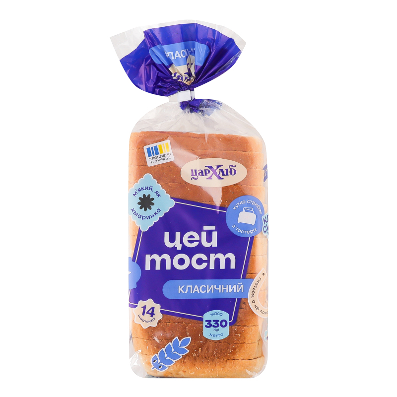 Хліб Цар Хліб 330г Цей Тост Класичний