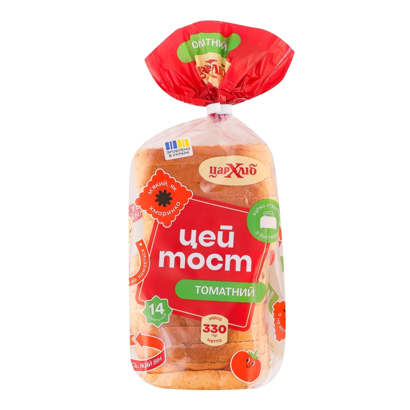 Хліб Цар Хліб 330г Цей Тост Томатний різ