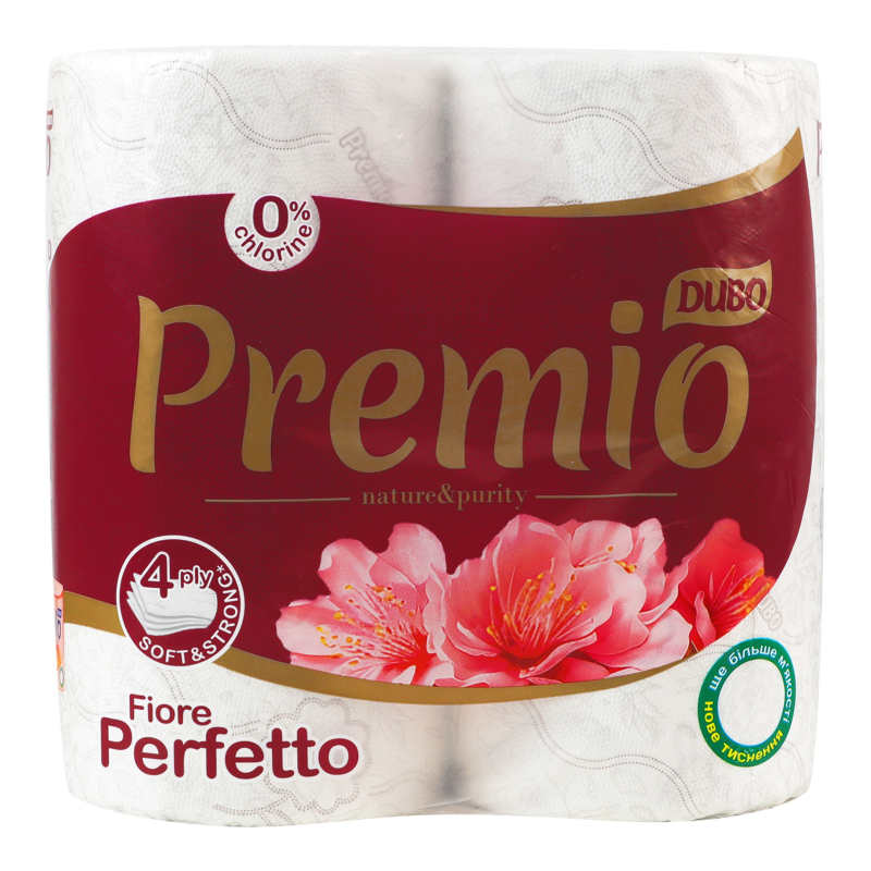 Папір туал ДивоPremio Perfetto 4шт 4шар
