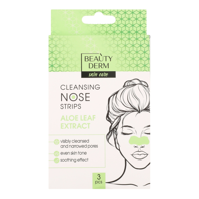 Cмужки д/носа BeautyDerm 3шт Алое Вера
