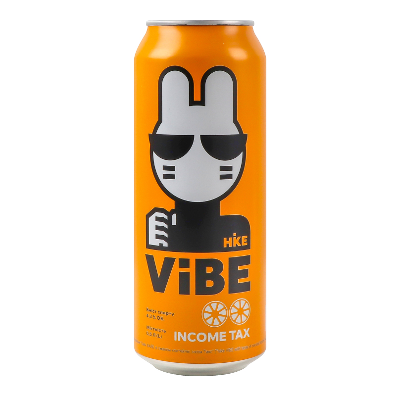 Пиво Hike 0,5л Vibe Інком Такс ж/б 4,3%