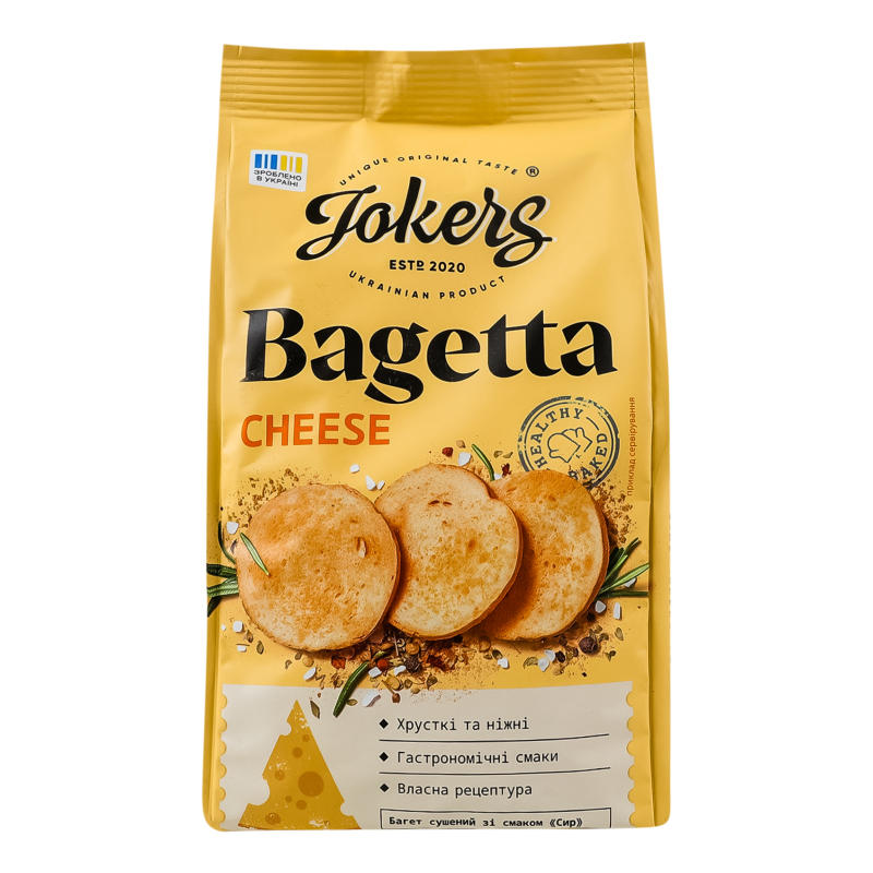 Грінки JokerS 75г Багет Сир
