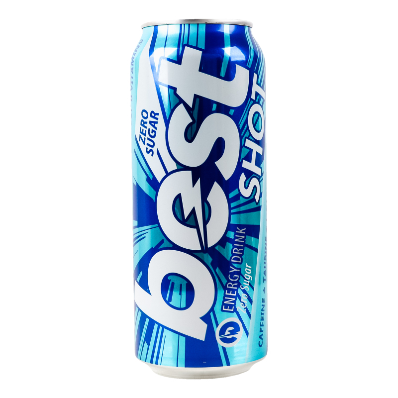 Напій енергет Best Shot 0,5л Zero sugar