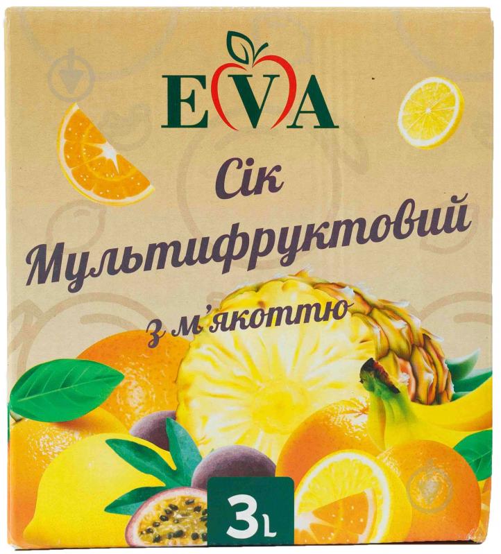 Сік Єва 3л Мультифруктовий з мякоттю