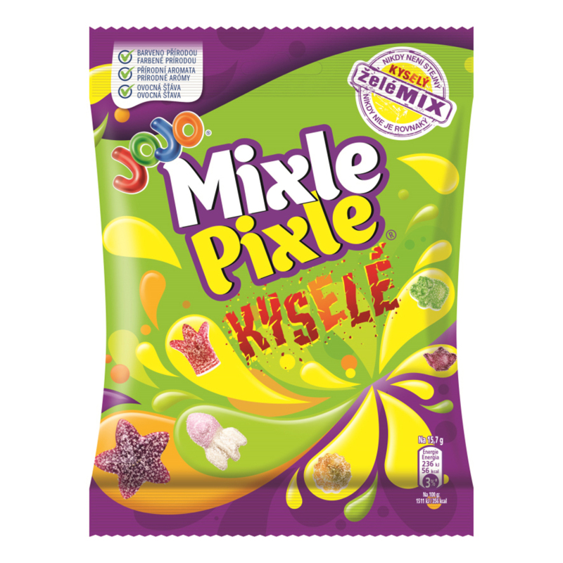 Цукерки жув JoJo 80г Міксель Піксель кис