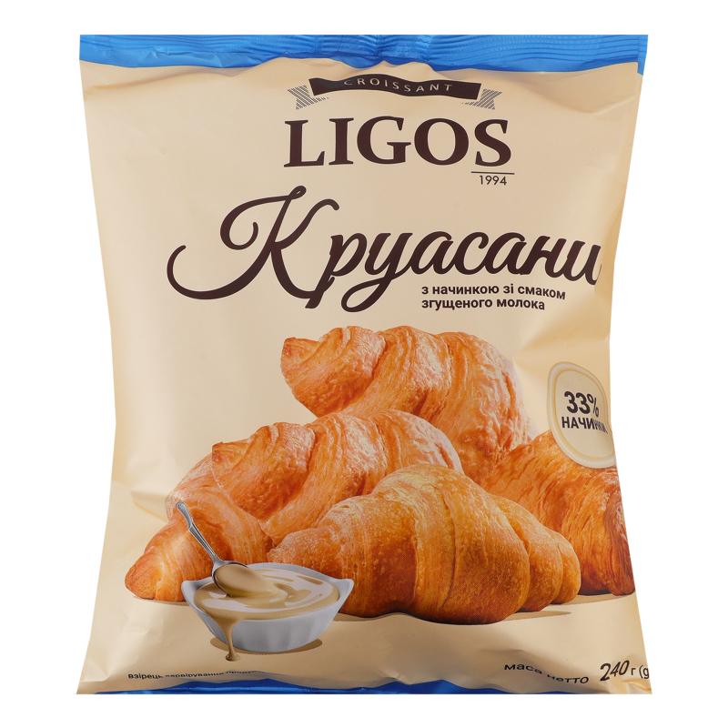 Круасан Лігос 240г Згущене молоко