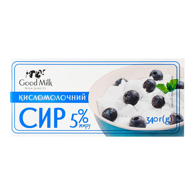 Сир к/м Good Milk 5% 340г