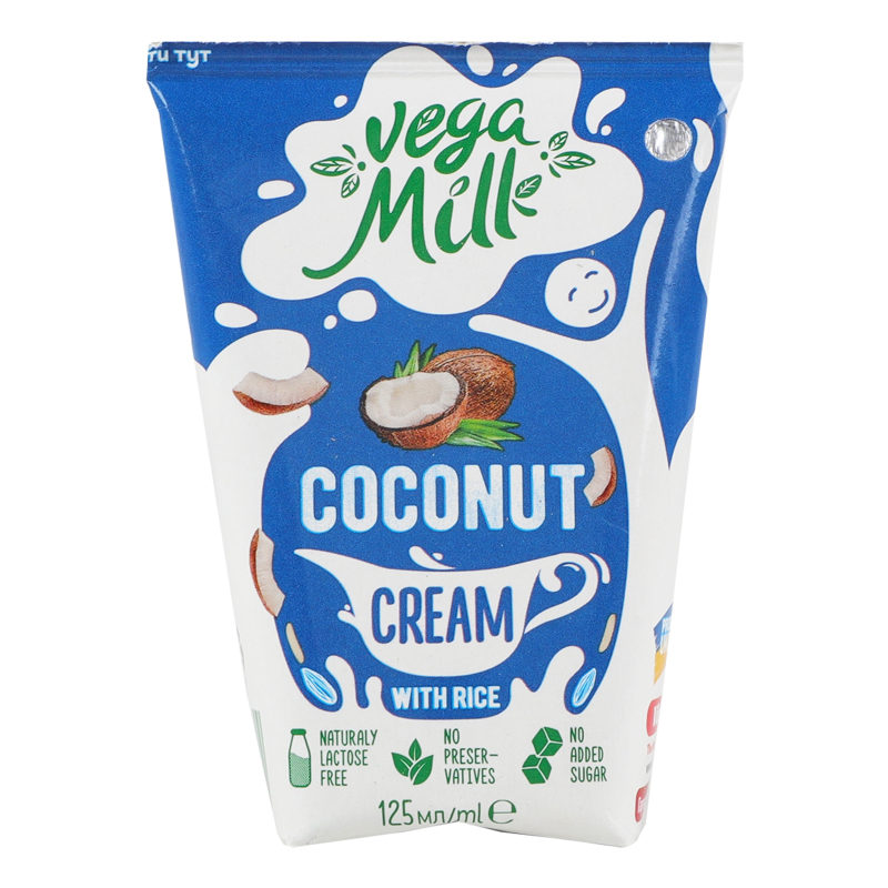 Вершки Vega Milk 0,125л Кокосові з рисом