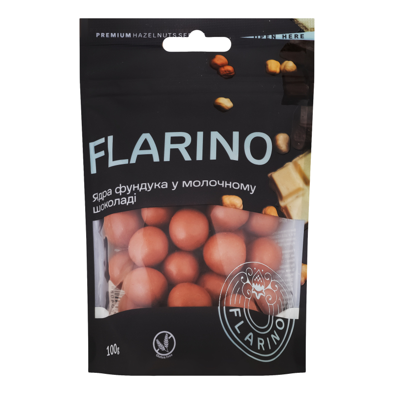 Фундук Flarino 100г в молочному шоколаді