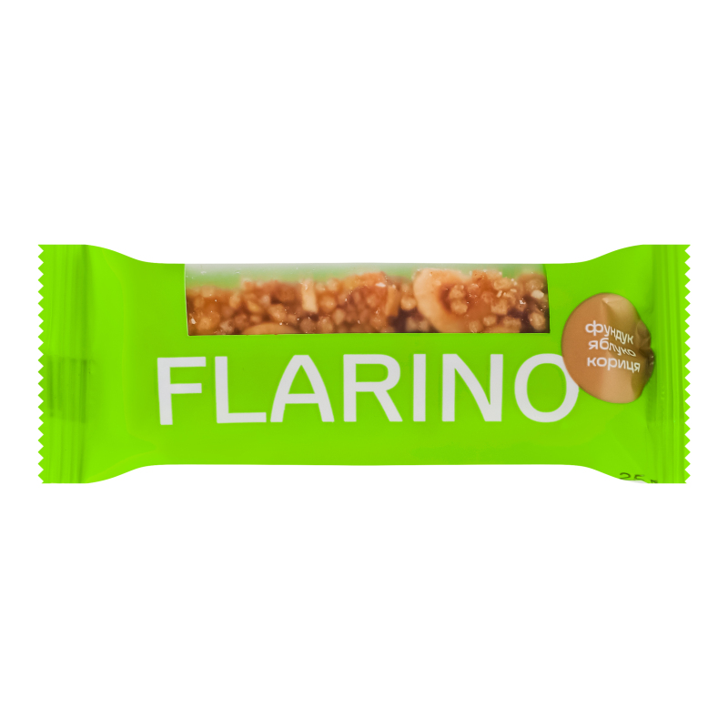 Батончик Flarino 25г з фундуком яблуком