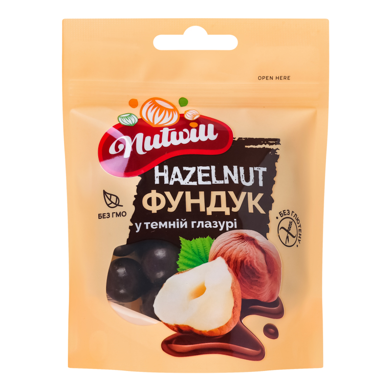 Фундук Nutwill 100г у темній глазурі